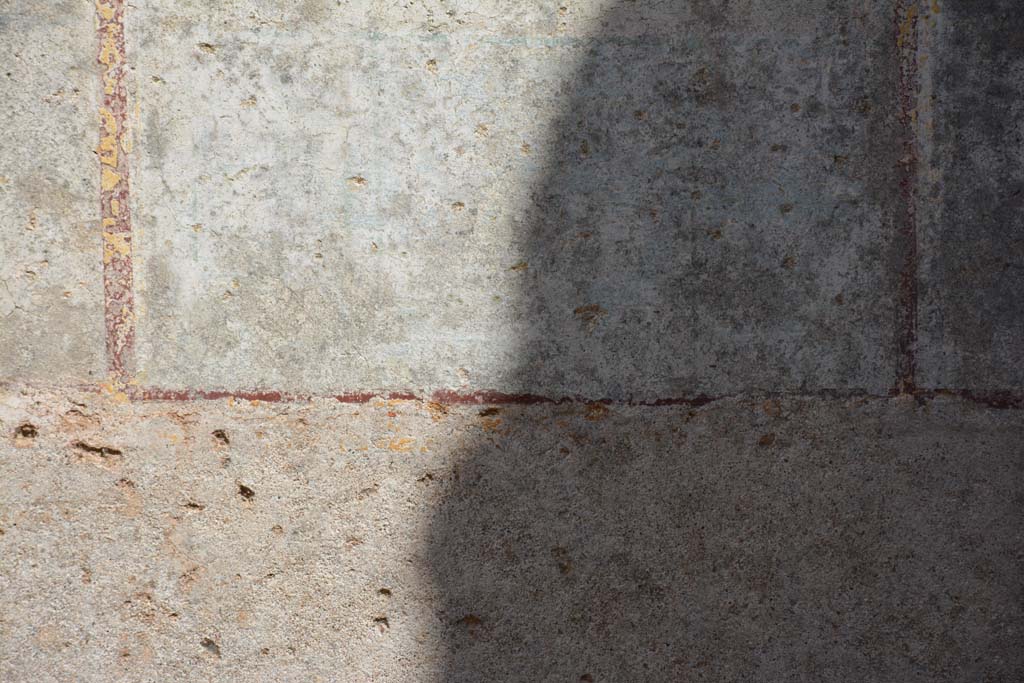 IX.5.6 Pompeii. May 2017. Room r, detail of painted decoration from central panel on north wall.
Foto Christian Beck, ERC Grant 681269 DÉCOR.