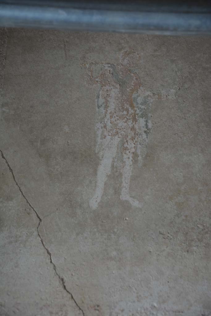 IX.5.6 Pompeii. May 2017. Room h, detail of masculine figure from upper south wall.
Foto Christian Beck, ERC Grant 681269 DÉCOR.