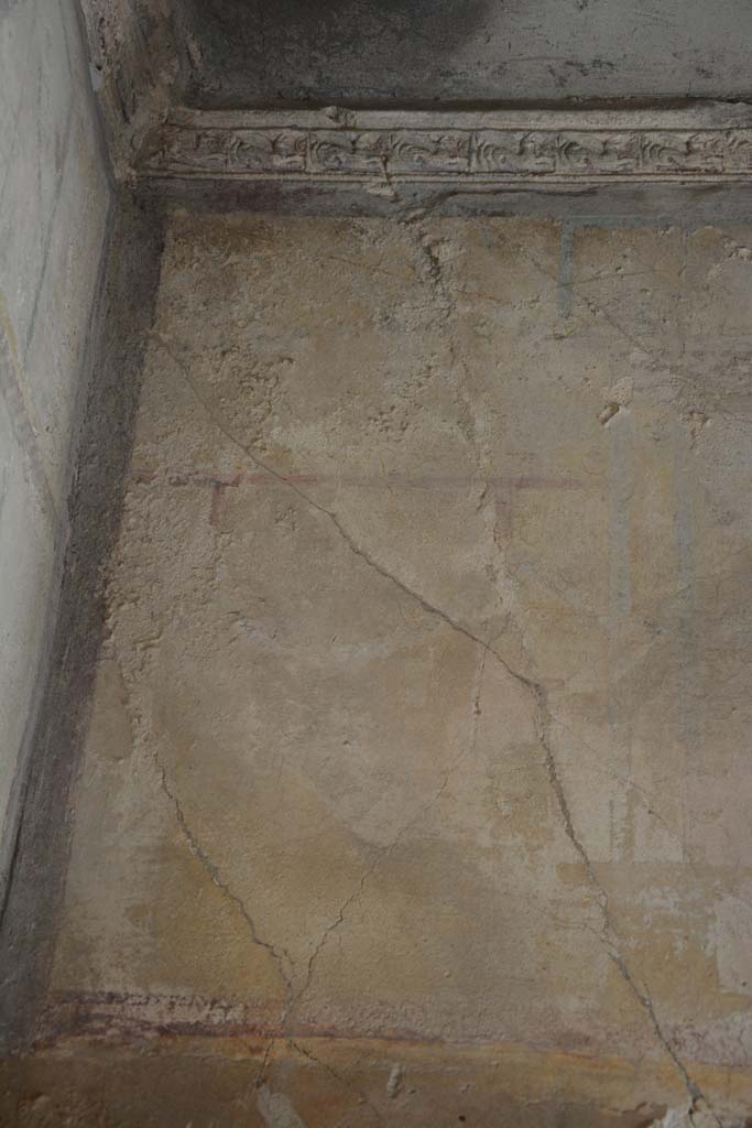 IX.5.6 Pompeii. May 2017. Room h, detail from upper north wall at west end.
Foto Christian Beck, ERC Grant 681269 DÉCOR.