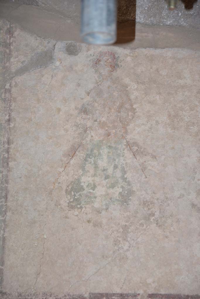 IX.5.6 Pompeii. May 2017. Room g, detail of painted figure from upper centre of east wall.
Foto Christian Beck, ERC Grant 681269 DÉCOR.