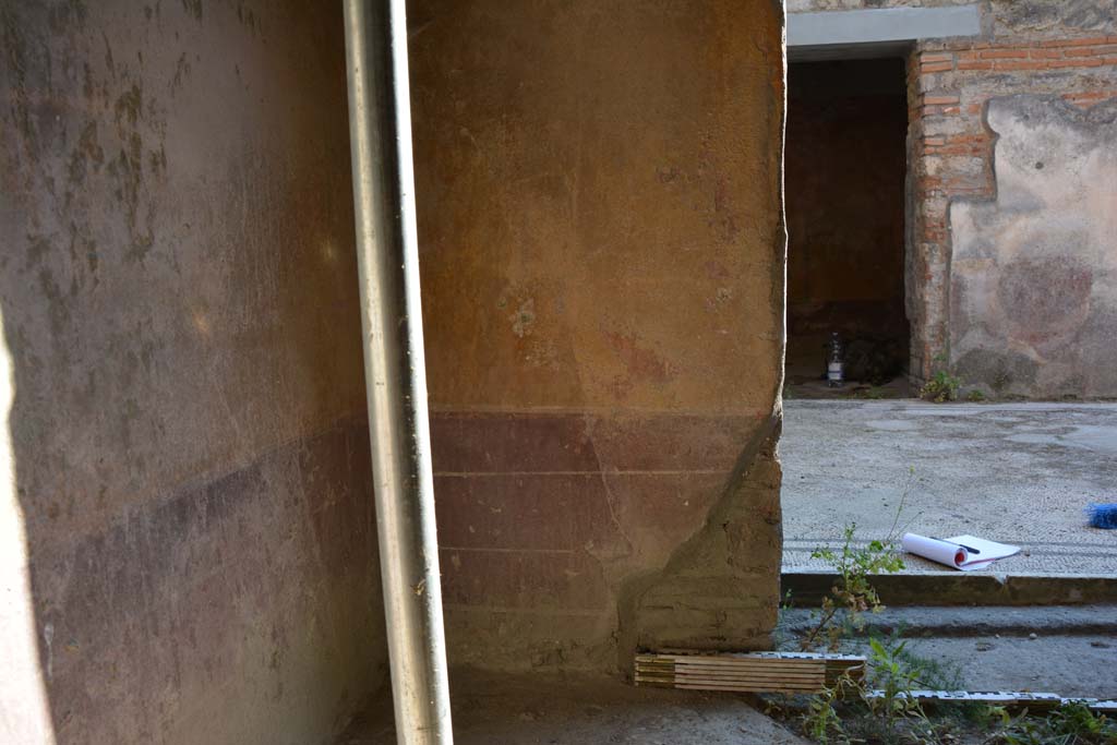 IX.5.6 Pompeii. May 2017. Room g, zoccolo on west wall in south-west corner.
Foto Christian Beck, ERC Grant 681269 DÉCOR.