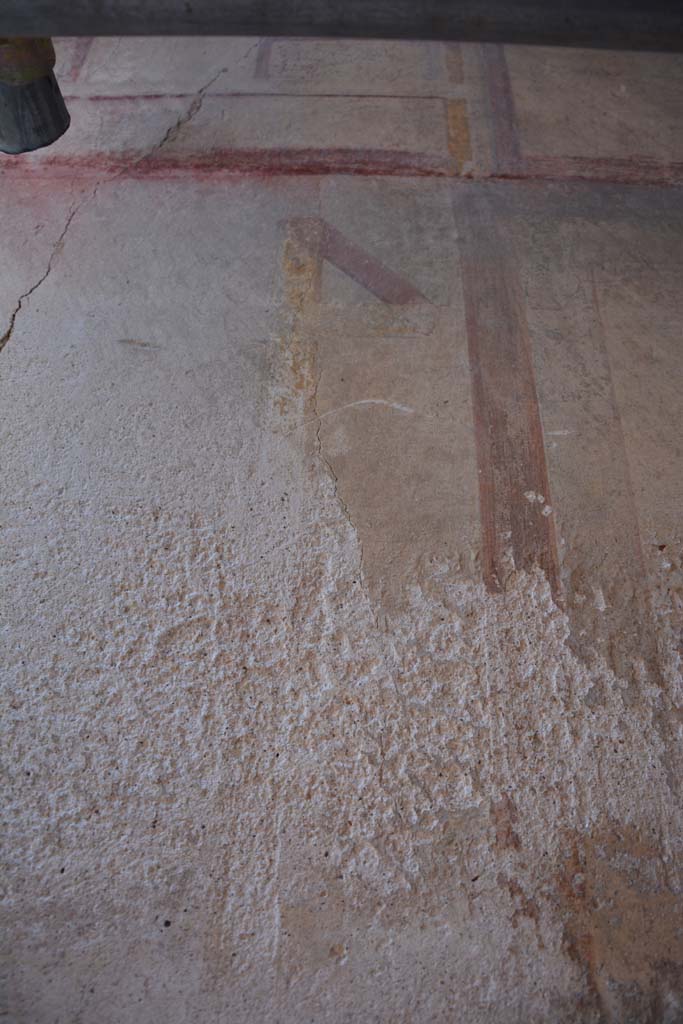 IX.5.6 Pompeii. May 2017.
Room k, (east side), detail of painted decoration towards the centre of the upper north wall.
Foto Christian Beck, ERC Grant 681269 DÉCOR.