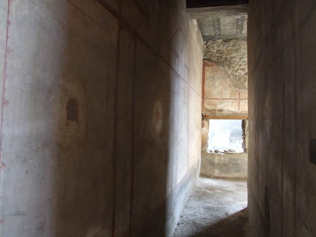 IX.5.6. December 2007. Room 8. Corridor on east side of tablinum leading to rear of house.