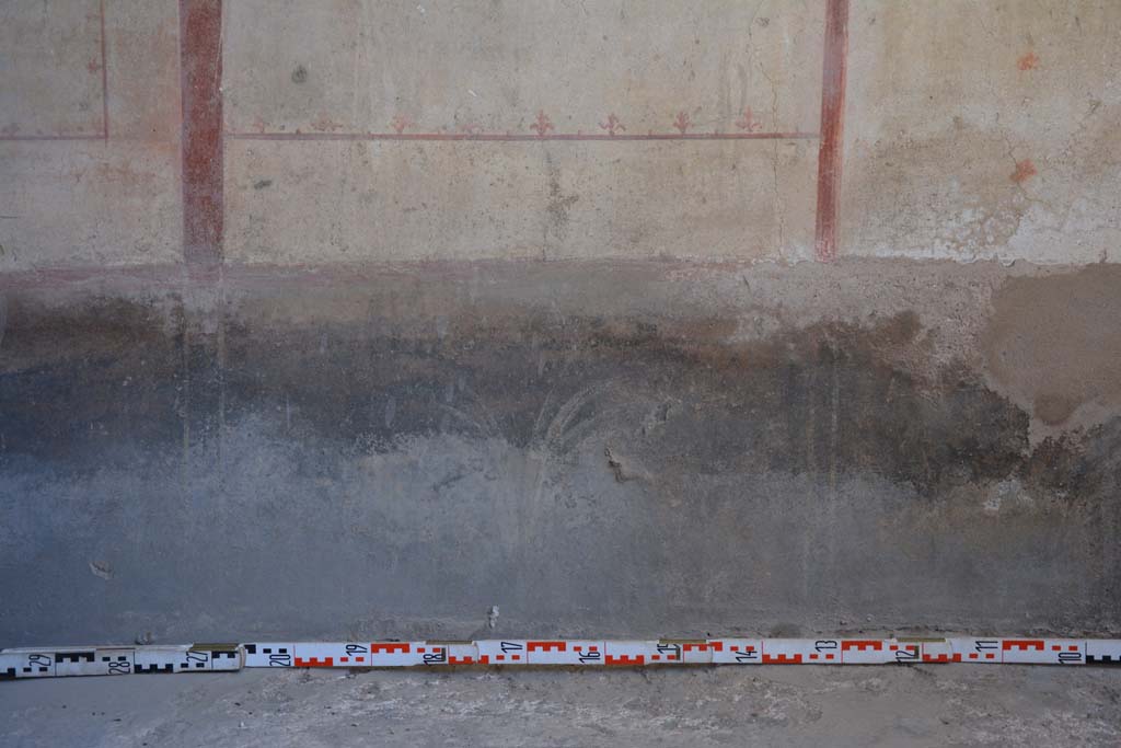 IX.5.6 Pompeii. May 2017. Room k’, detail of zoccolo, with painted plant, or room l (L).
Foto Christian Beck, ERC Grant 681269 DÉCOR.