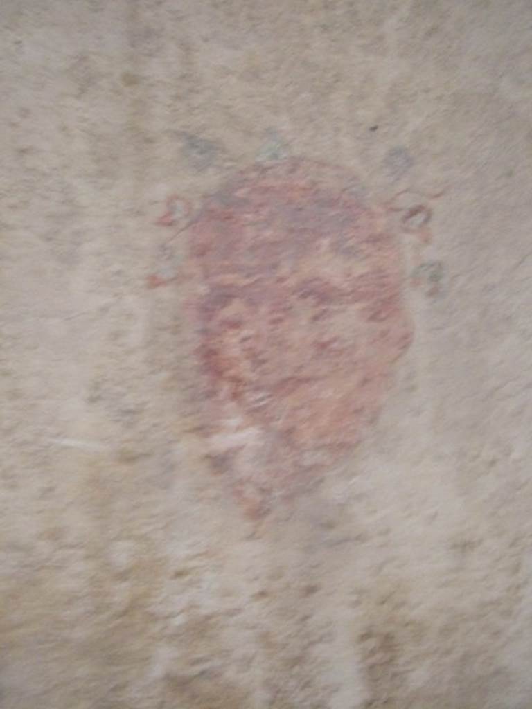 IX.5.6 Pompeii. December 2007.
Room k, wall painting of a head or mask of Silenus in corridor on west wall.
