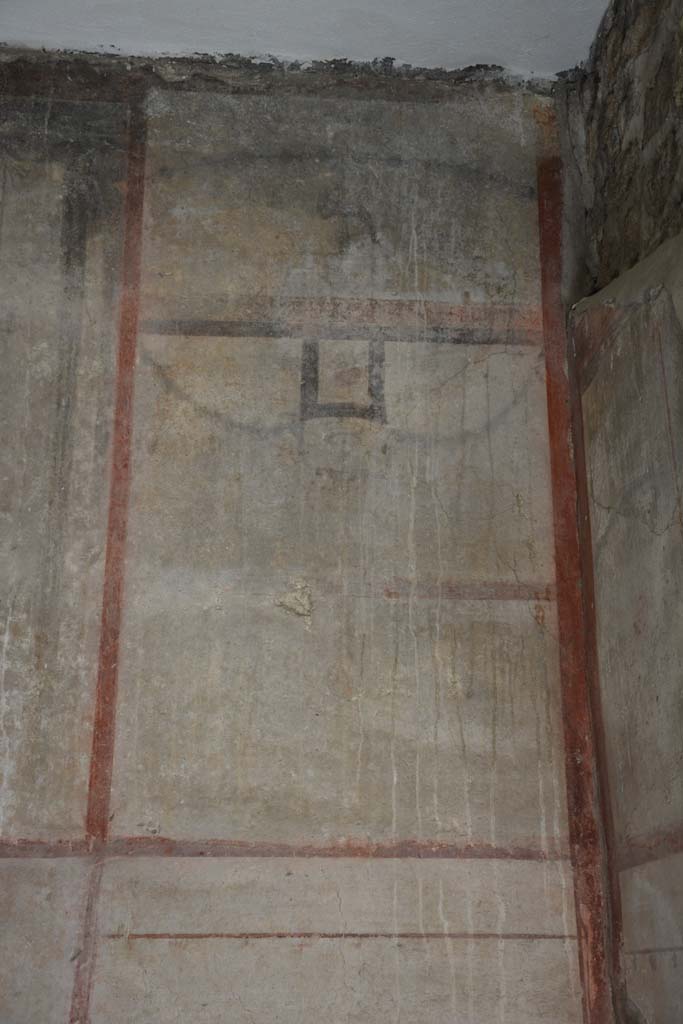 IX.5.6 Pompeii. May 2017. Room l (L), detail of upper east wall in south-east corner.
Foto Christian Beck, ERC Grant 681269 DÉCOR.