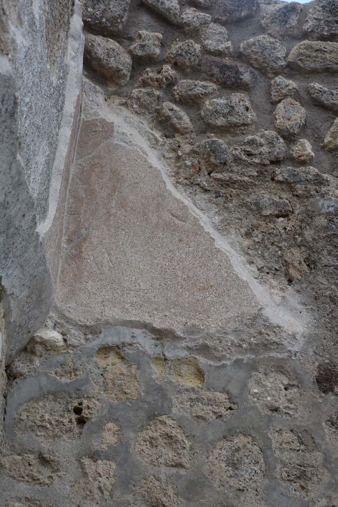 IX.5.8 Pompeii. May 2017. Detail from upper south wall in south-east corner.
Foto Christian Beck, ERC Grant 681269 DÉCOR.