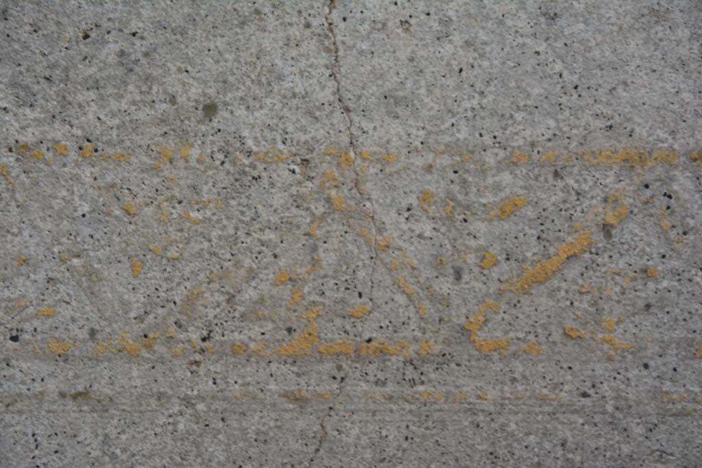 IX.5.11 Pompeii. March 2017. Room k, detail of border edging from below window on south wall.  
Foto Christian Beck, ERC Grant 681269 DCOR.

