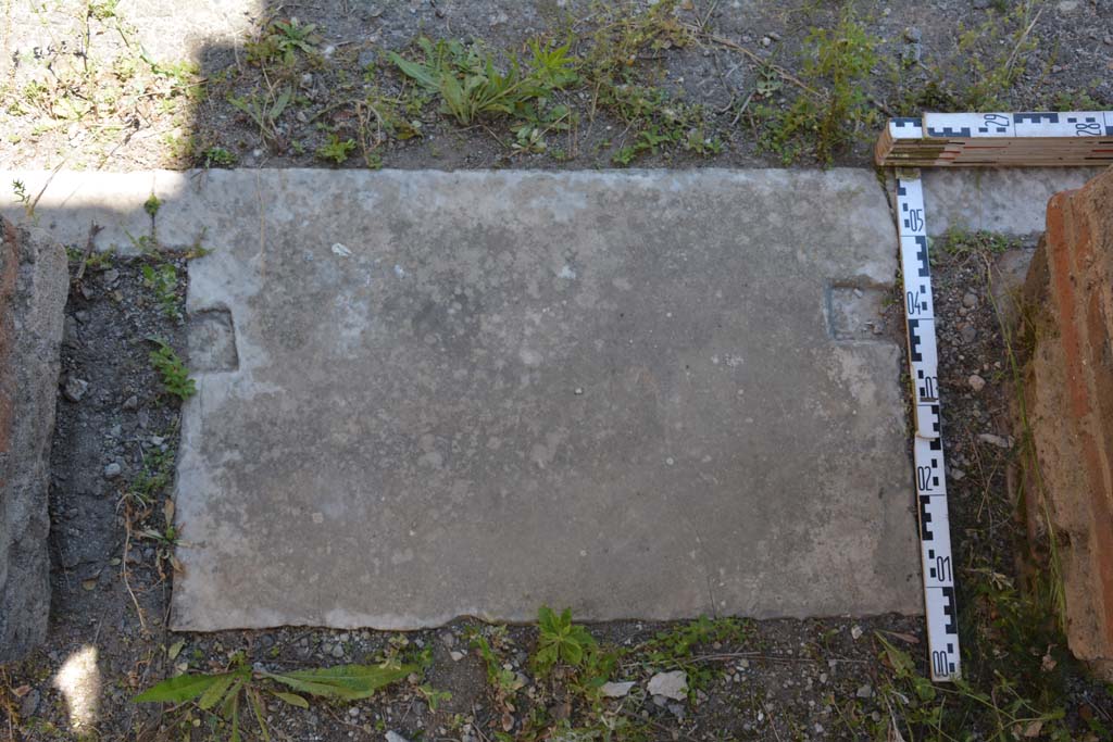 IX.5.11 Pompeii. May 2017. Room d, doorway threshold.
Foto Christian Beck, ERC Grant 681269 DCOR.
