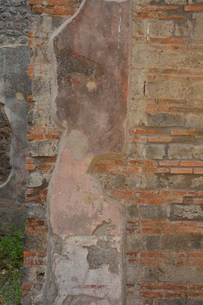 IX.5.11 Pompeii. May 2017.
Looking west to detail of painted decoration in atrium b, on north side of doorway into room d.
Foto Christian Beck, ERC Grant 681269 DÉCOR.