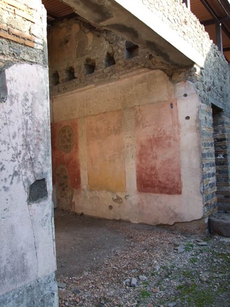 IX.5.11 Pompeii. December 2007. Doorway to room 3, ala, on east side of atrium. Looking towards south wall.
