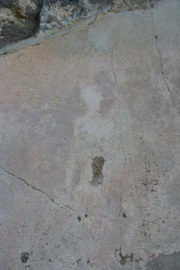 IX.5.11 Pompeii. March 2017. 
Room I (L), detail of figure of warrior in panel at south end of east wall
Foto Christian Beck, ERC Grant 681269 DCOR.
