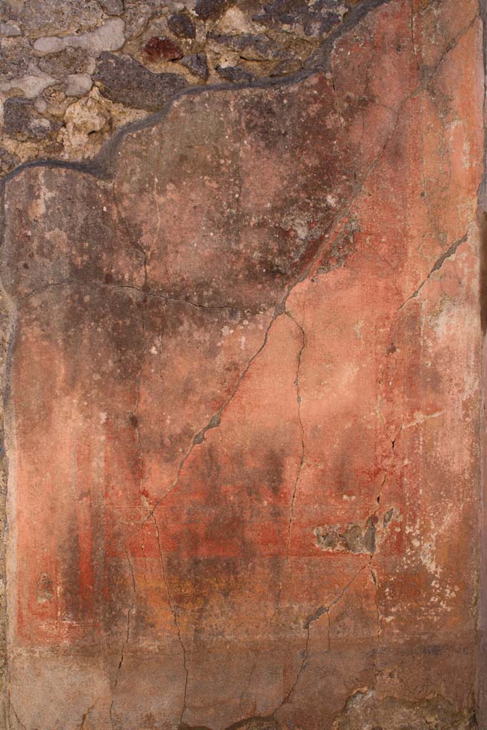 IX.5.14 Pompeii. May 2019. Room f, detail of panel on south wall on west side of doorway.
Foto Christian Beck, ERC Grant 681269 DCOR.
