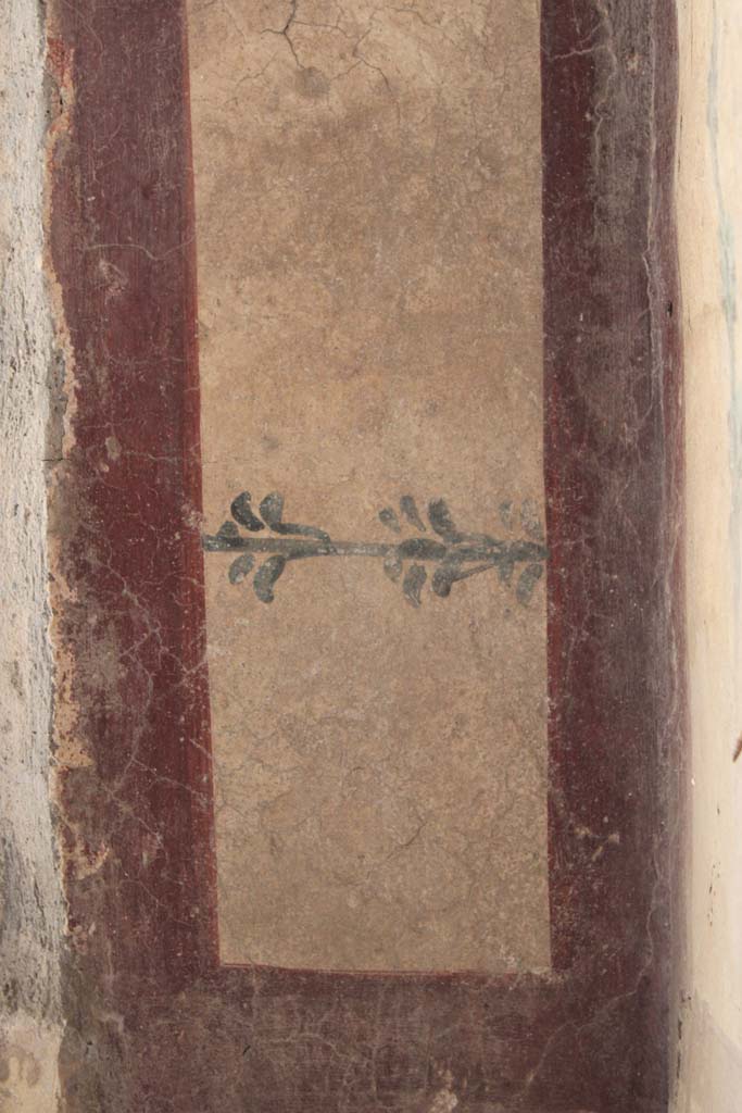IX.5.16 Pompeii. May 2019. Room f’, detail from east wall in south-east corner.
Foto Christian Beck, ERC Grant 681269 DÉCOR.