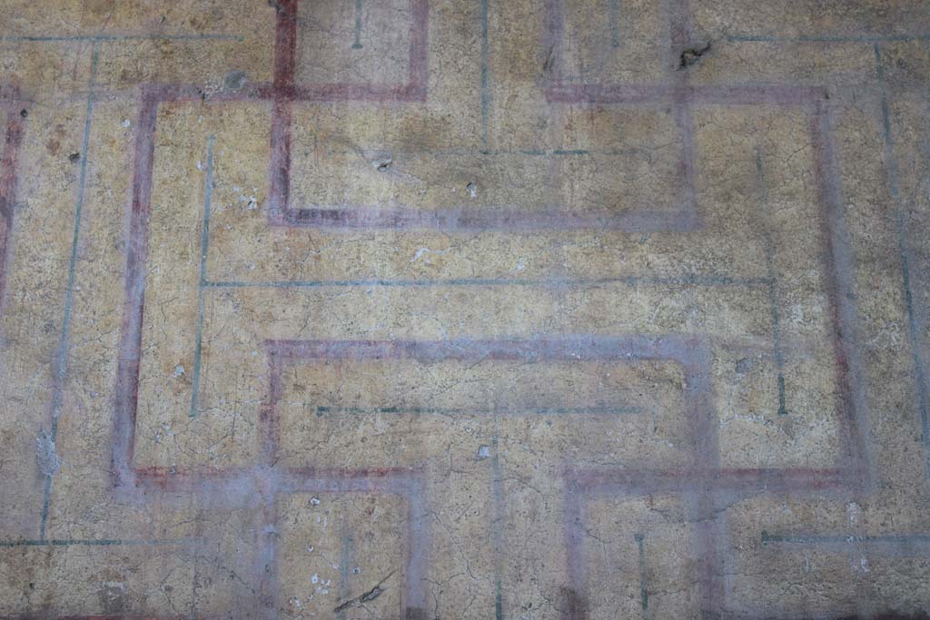 IX.5.16 Pompeii. May 2019. Room f’, detail from upper west wall.
Foto Christian Beck, ERC Grant 681269 DÉCOR.