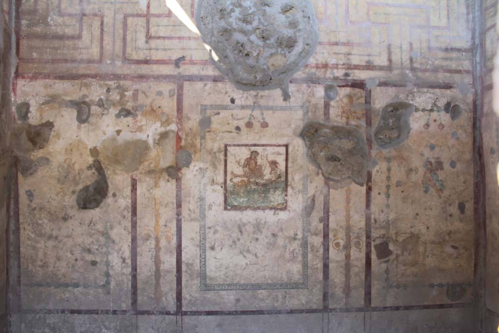 IX.5.16 Pompeii. May 2019. Room f’, painted panels on west wall.
Foto Christian Beck, ERC Grant 681269 DÉCOR.