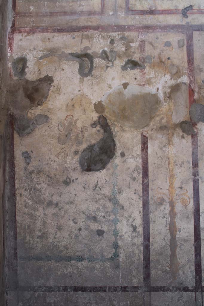 IX.5.16 Pompeii. May 2019. Room f’, panel on west wall at south end.
Foto Christian Beck, ERC Grant 681269 DÉCOR.