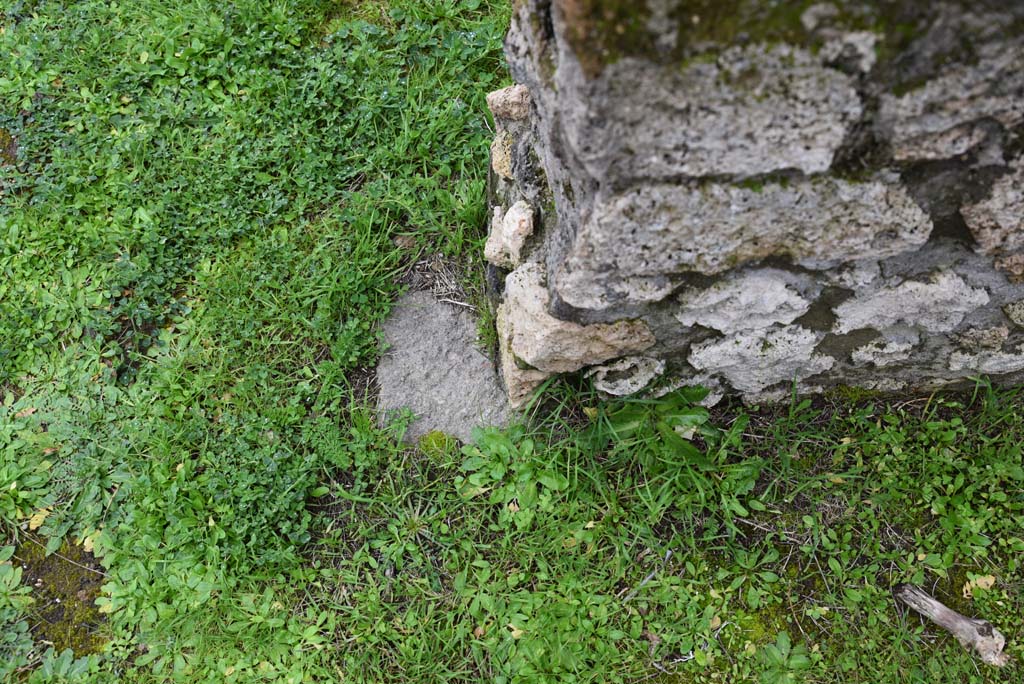 IX.5.18 Pompeii. March 2018. Corridor “q”, detail from end of south wall, looking south.
Foto Annette Haug, ERC Grant 681269 DÉCOR

