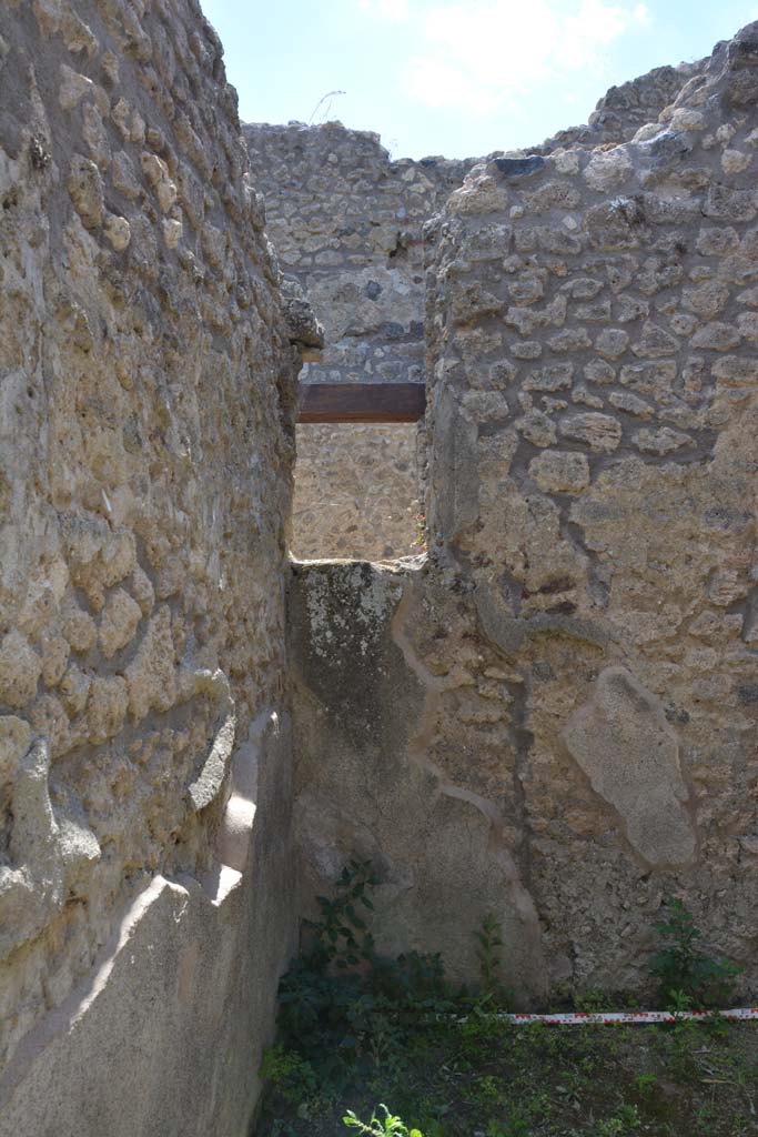 IX.5.18 Pompeii. May 2017. Room s, west wall in south-west corner.
Foto Christian Beck, ERC Grant 681269 DÉCOR.

