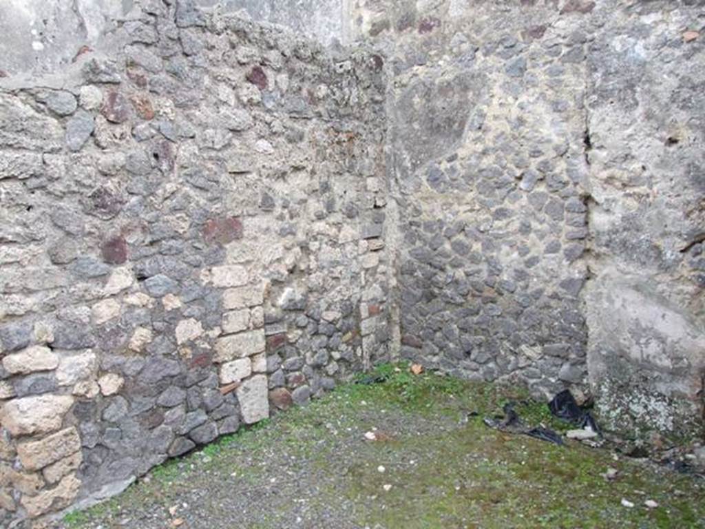 IX.8.1 Pompeii. December 2007.  First room to east of shop, looking towards south-east corner.