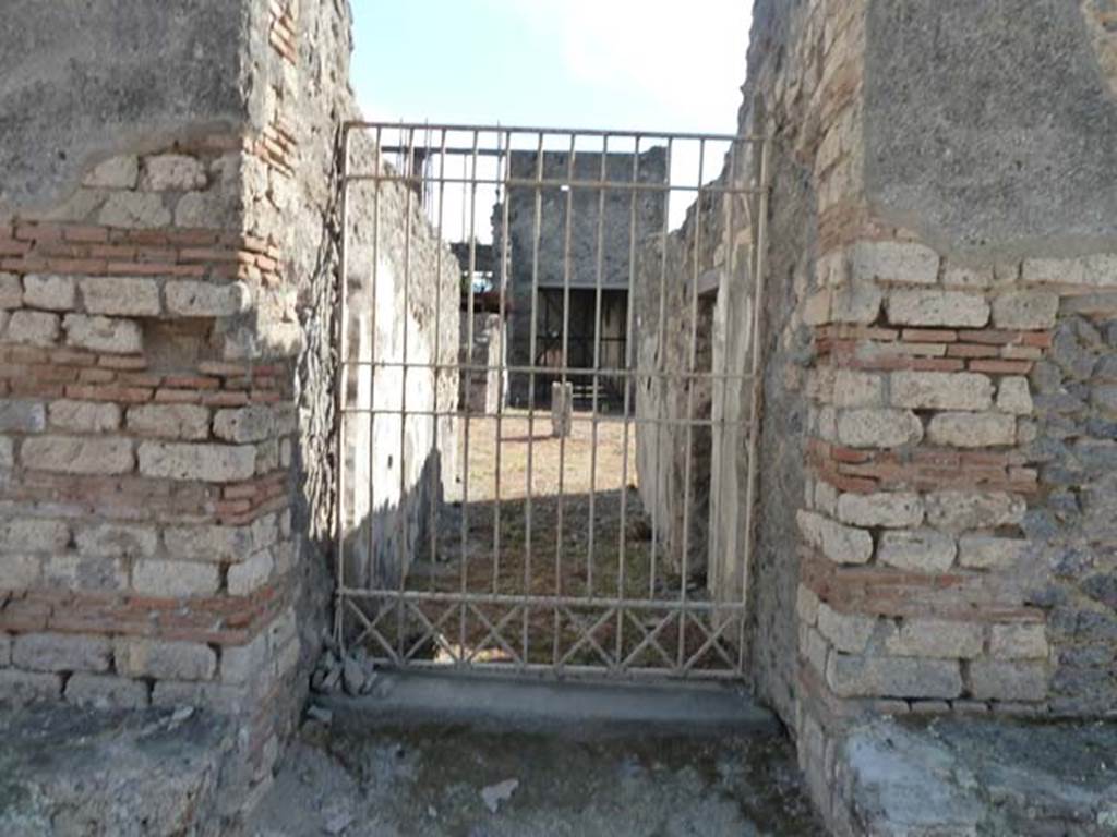 IX.8.3 Pompeii. September 2015. Looking south along entrance corridor towards atrium.
