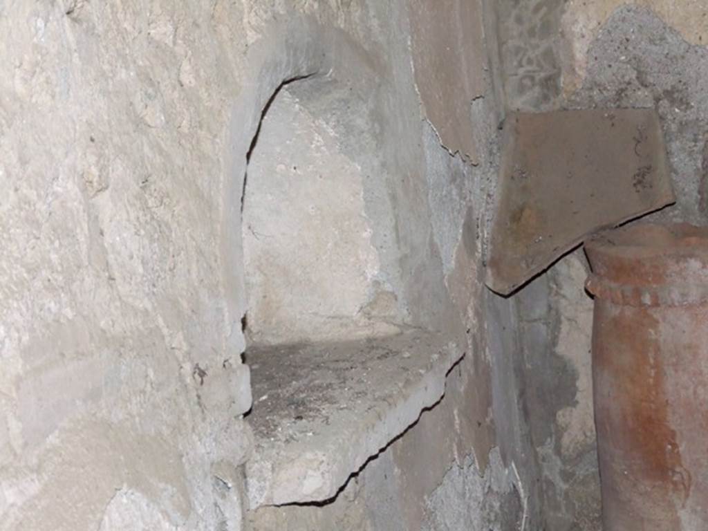 IX.9.10 Pompeii. March 2009. Arched Niche, at east end of north wall.