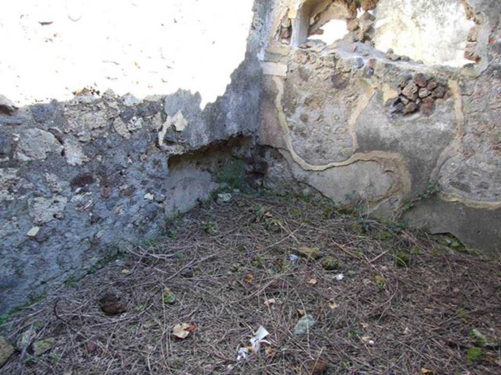 IX.9.11 Pompeii. March 2009. Room 2. Cubiculum. Recess in south east corner.