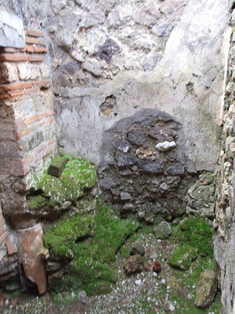 IX.9.c Pompeii. March 2009. North wall of latrine.  