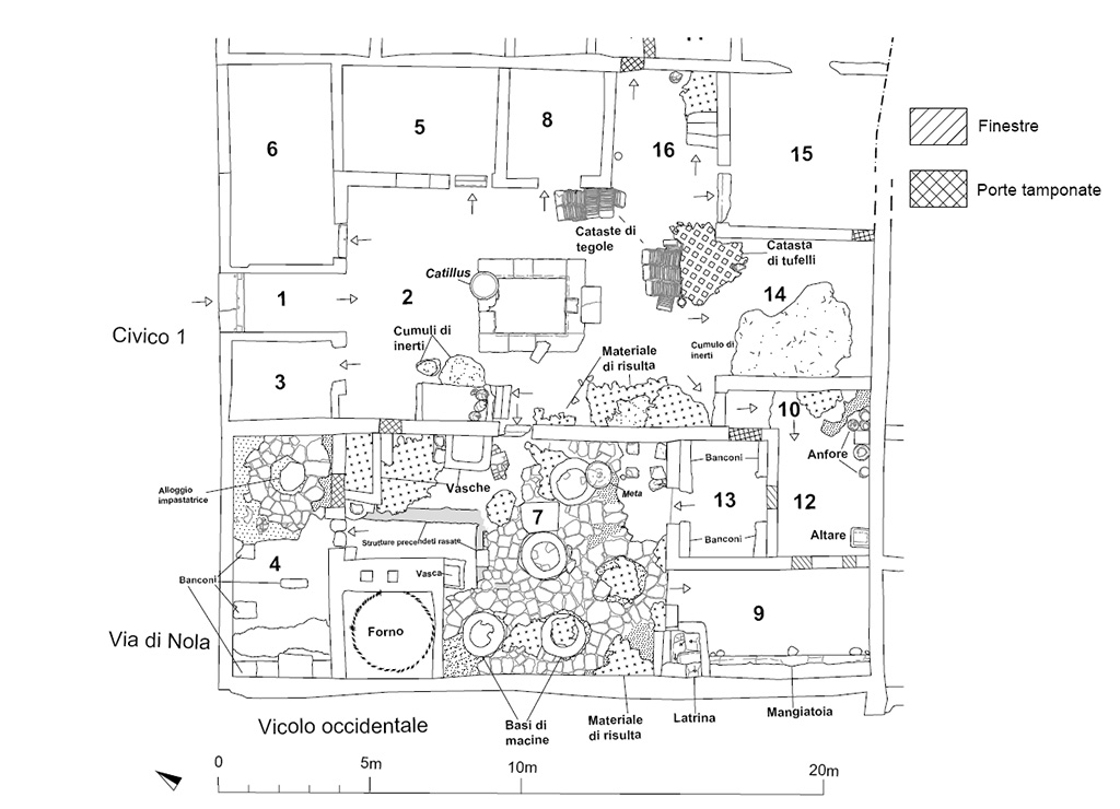 IX.10.1 Pompeii. June 2023. Plan of new excavations.