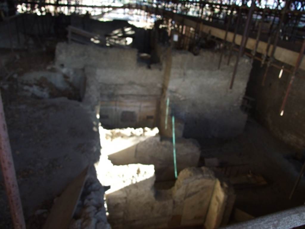 IX.12.B Pompeii. March 2009. Rooms in north-west corner. Looking south.