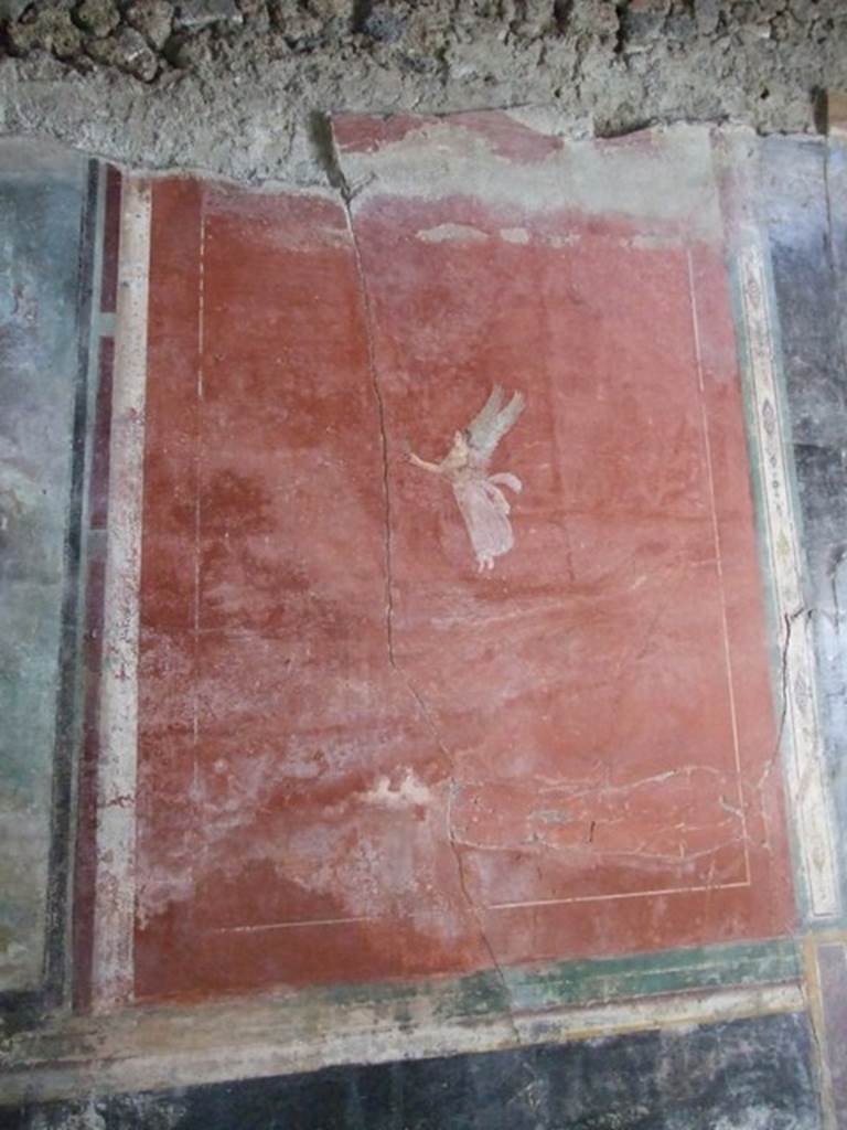 IX.13.1-3 Pompeii. March 2009. Room 13, east wall. Painting of floating figure.