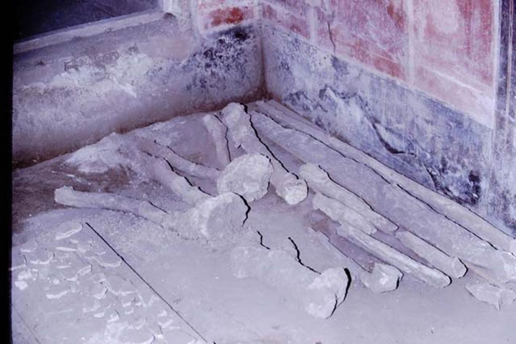 IX.13.1-3 Pompeii, 1973. Casts. Photo by Stanley A. Jashemski. 
Source: The Wilhelmina and Stanley A. Jashemski archive in the University of Maryland Library, Special Collections (See collection page) and made available under the Creative Commons Attribution-Non Commercial License v.4. See Licence and use details. J73f0451
