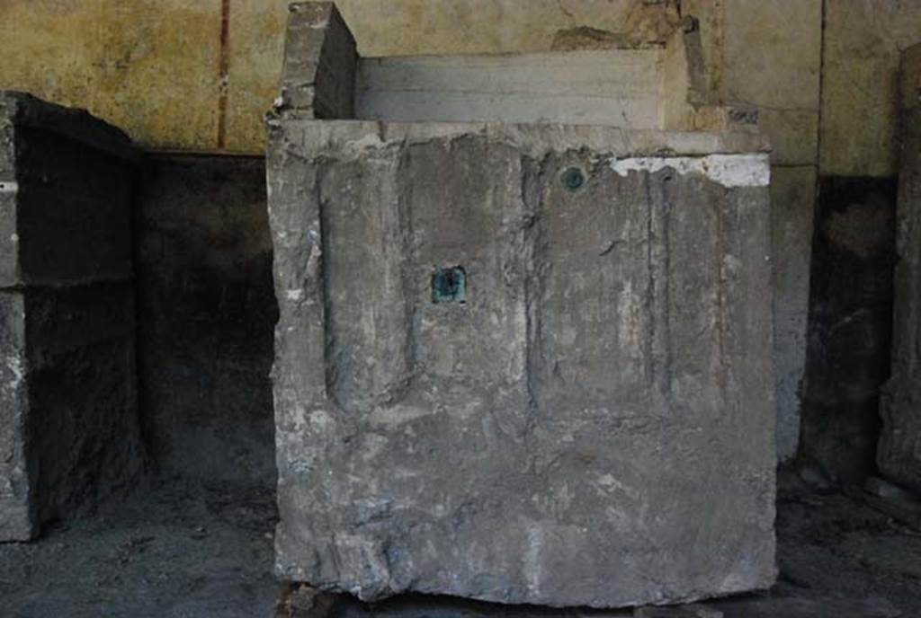 IX.13.1-3 Pompeii. October 2007. Plaster cast of cupboard. Photo courtesy of Nicolas Monteix.