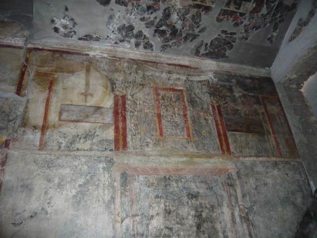 IX.13.1-3 Pompeii. May 2012. Room 10, upper west wall at north end.
Photo courtesy of Buzz Ferebee.