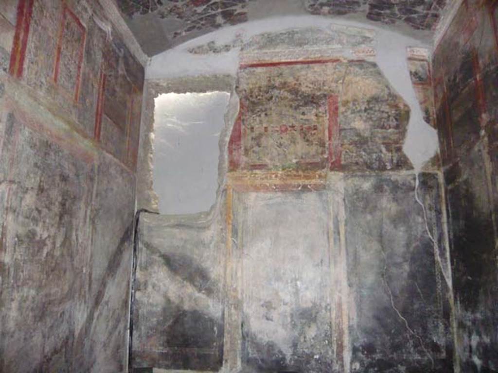 IX.13.1-3 Pompeii. May 2012. Room 10, upper north wall and vaulted ceiling.
Photo courtesy of Buzz Ferebee.