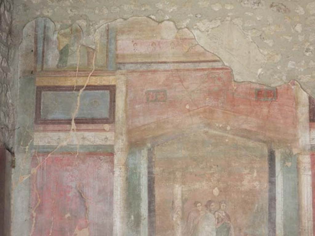 IX.14.4 Pompeii. May 2017. Room 3, upper south wall at east end. Photo courtesy of Buzz Ferebee.