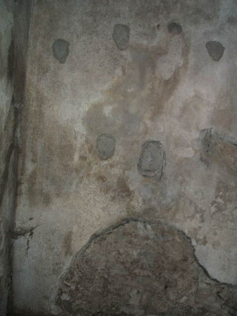 IX.14.4 Pompeii. May 2005. Room 17, calidarium north wall in baths area.
