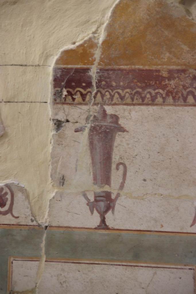 Villa San Marco, Stabiae, October 2022. Room 14, detail from recomposed ceiling. Photo courtesy of Klaus Heese.