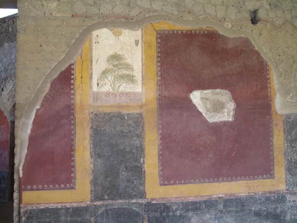 Castellammare di Stabia, Villa San Marco, April 2005. Room 20, east wall before improvements. Photo courtesy of Michael Binns.