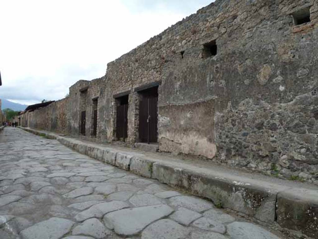Via di Nocera, east side, May 2010. Looking north along II.8, from near II.8.2.