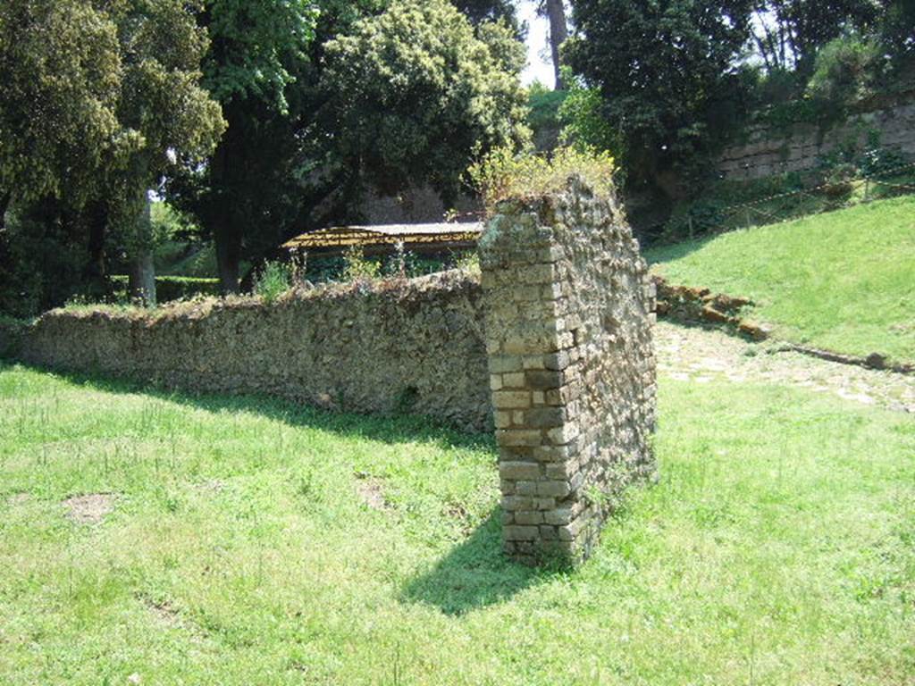NGOF Pompeii. May 2006. View from area north of tombs looking towards the city walls near the Nola Gate.