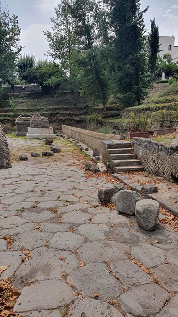 SG5 Pompeii. August 2021. Looking south to tomb SG4 with SG5 behind.
Foto Annette Haug, ERC Grant 681269 DÉCOR