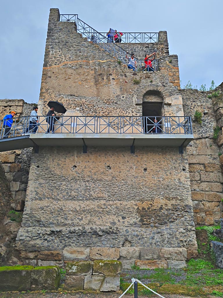 Tower XI, Pompeii. November 2023. Looking north. Photo courtesy of Giuseppe Ciaramella.