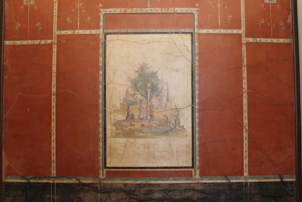 Villa Agrippa Postumus, Boscotrecase. July 2017. Room 16, north (rear) wall, in Naples Archaeological Museum.
Foto Annette Haug, ERC Grant 681269 DÉCOR.