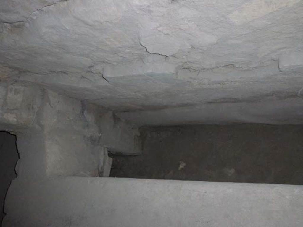 Oplontis, September 2011. Detail of channel in north-east corner. Photo courtesy of Michael Binns.