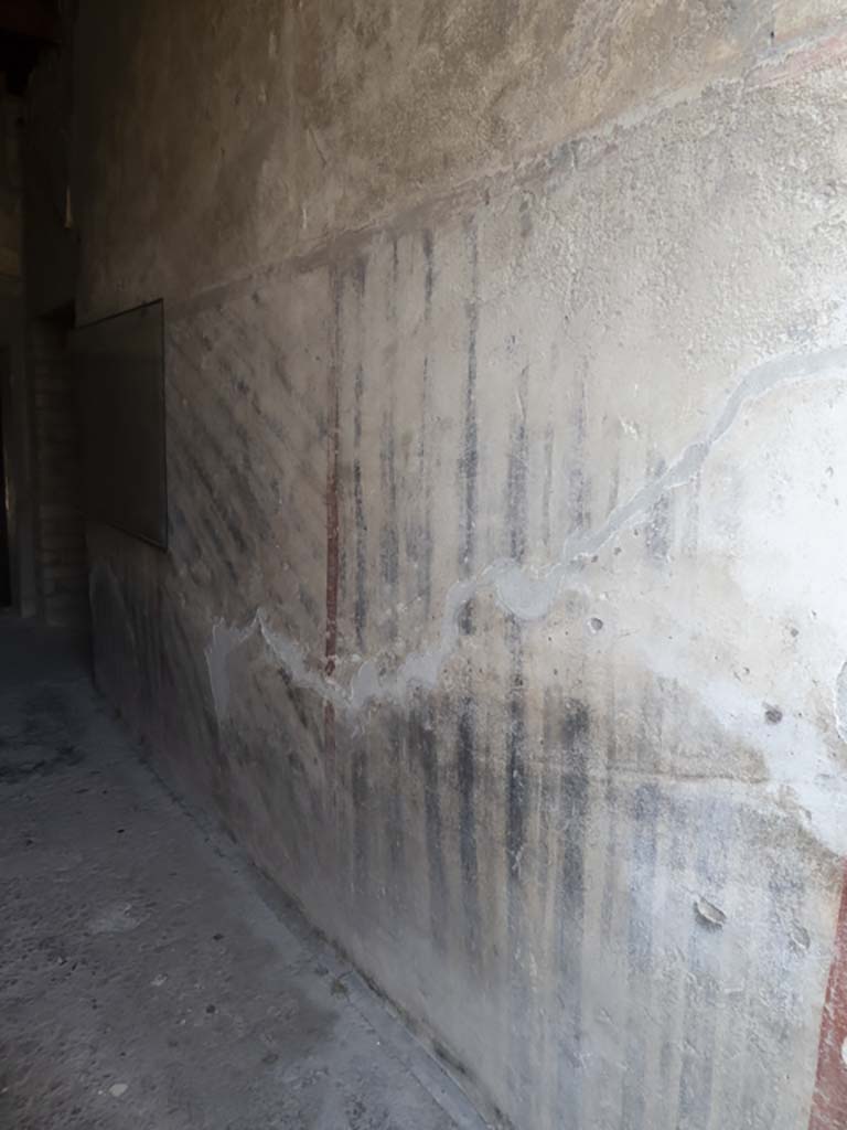 Oplontis Villa of Poppea, September 2017. Corridor 52, looking south along west wall. 
Foto Annette Haug, ERC Grant 681269 DÉCOR.
