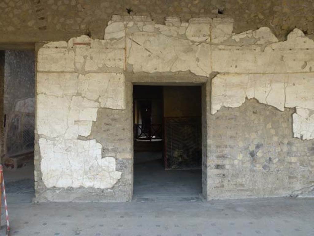 Oplontis, September 2011. Doorway to room 63, a corridor leading to rooms 62, 53, etc.  Looking west. Photo courtesy of Michael Binns.