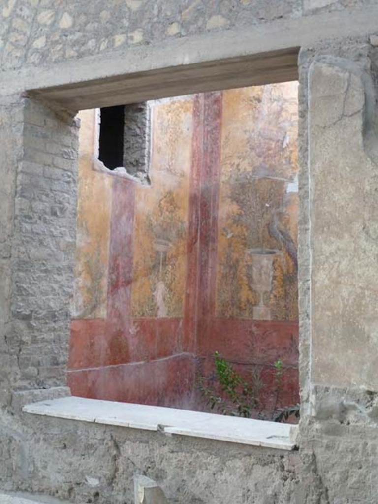 Oplontis, September 2015. Room 70, looking north towards north-west corner through window in room 69.