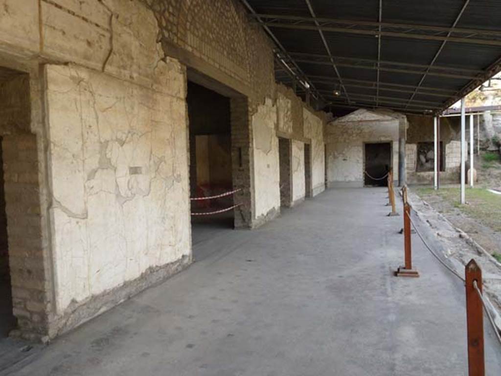 Oplontis, September 2011. Area 60, west portico, looking north from near room 72, on left. Photo courtesy of Michael Binns.