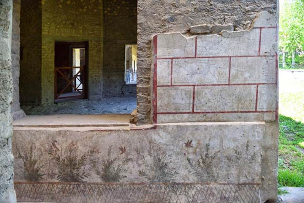 Oplontis Villa of Poppea, April 2018. Room 78/room 79/corridor 85, looking north towards window, and through window across to room 66. Photo courtesy of Ian Lycett-King. Use is subject to Creative Commons Attribution-NonCommercial License v.4 International.

